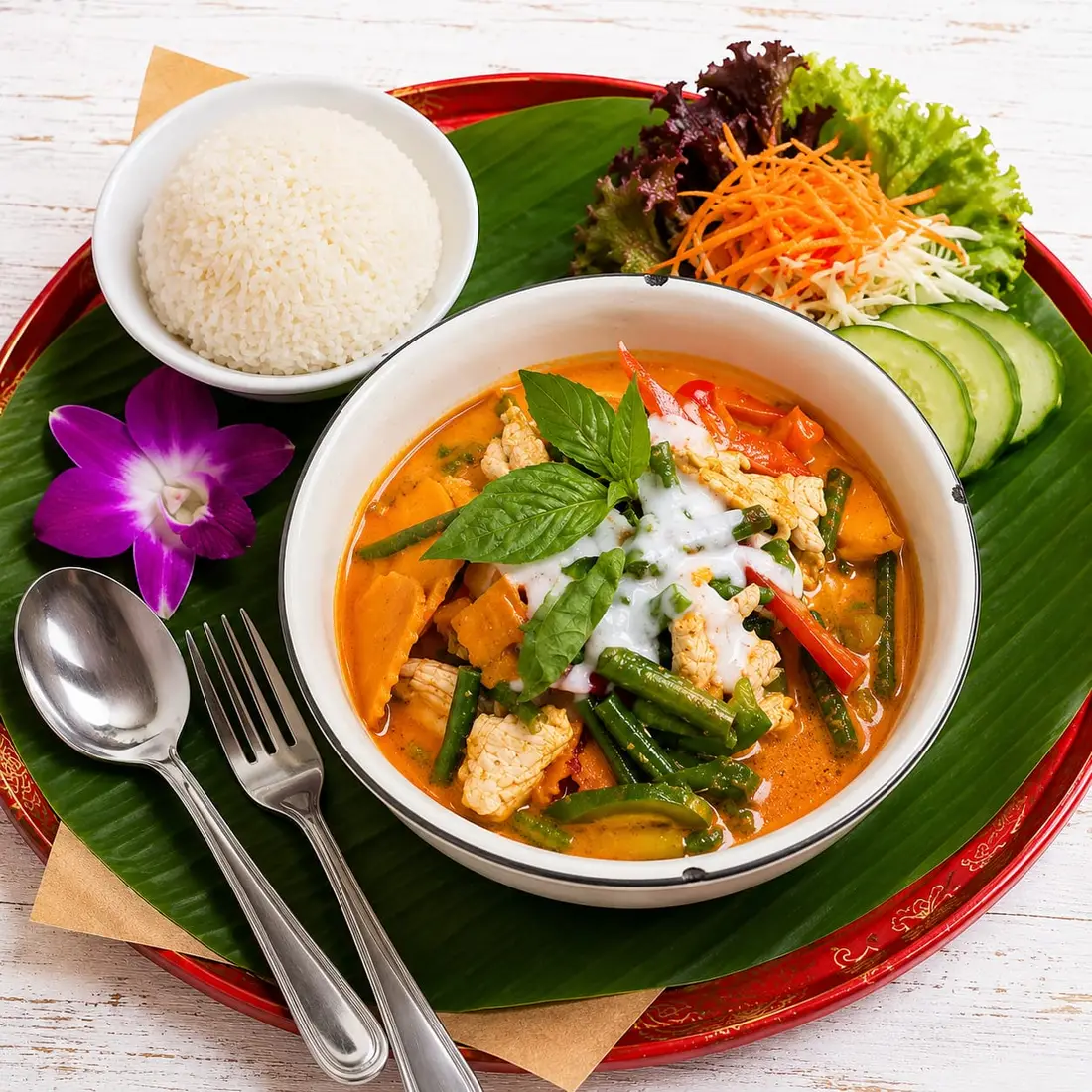 Panang curry at Spice and Dice